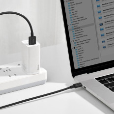Kabel Superior Kabel för Huawei USB - USB-C 11V / 6A Super CHARGE 1M - Svart