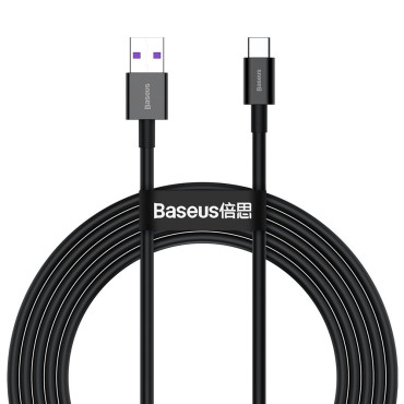 Καλώδιο Superior καλώδιο για Huawei USB - USB-C 11V / 6A Superchen 2M - Μαύρο