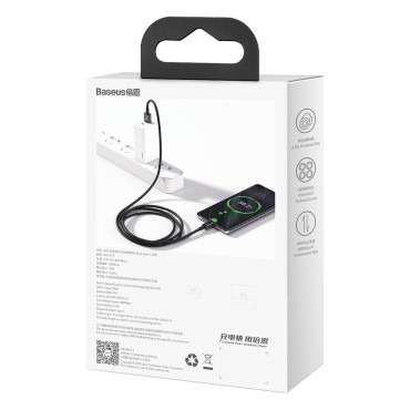 Kabel Superior-kabel för Huawei USB - USB-C 11V / 6A Super CHARGE 2M - Svart