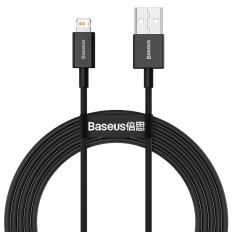 Kabel tråd för iPhone USB - Lightning 2M - Vit