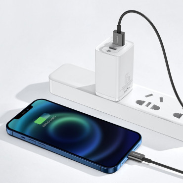 Cable de cable para iPhone USB - Lightning 2m - Blanco
