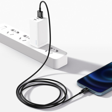 Cable de cable para iPhone USB - Lightning 2m - Blanco