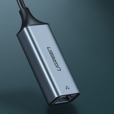 Externí síťová karta LAN RJ45 - USB-C 1 Gigabit Ethernet - šedá