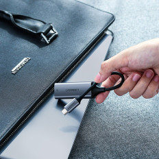 Externí síťová karta LAN RJ45 - USB-C 1 Gigabit Ethernet - šedá