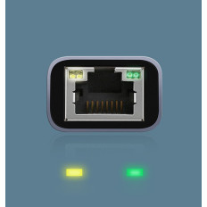 Cartão de rede LAN externo RJ45 - USB-C 1 Gigabit Ethernet - Gray