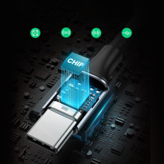 USB-C hörlursadapter på 3.5mm Mini Jack 10cm - Svart