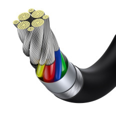 Kabel Superior USB-C-kabel - USB-C Snelle laden 100W 5A 2M - Zwart