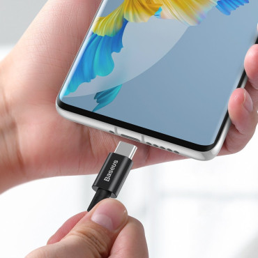 Kabel Superior USB-C-kabel - USB-C Snelle laden 100W 5A 2M - Zwart