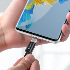 Kabel Superior USB-C-kabel - USB-C Snelle laden 100W 5A 2M - Zwart