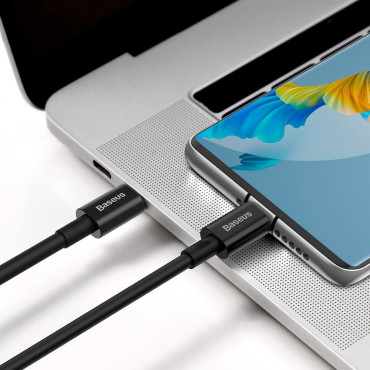 Kabel Superior USB-C-kabel - USB-C Snelle laden 100W 5A 2M - Zwart