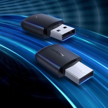 Externt USB-nätverkskort - WiFi 2.4GHz / 5GHz 11AC AC650 - Svart