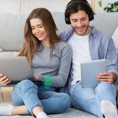 Externá sieť USB - WiFi 2.4GHz / 5GHz 11AC AC650 - čierna