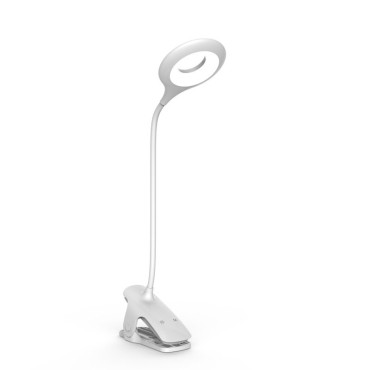 Trådlös kosmetisk LED-lampa för läsning av arbete + mikro USB-kabel - Vit