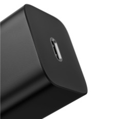 Super Fast Fast USB-C 25W Παράδοση Γρήγορη φόρτιση φόρτισης - Μαύρο