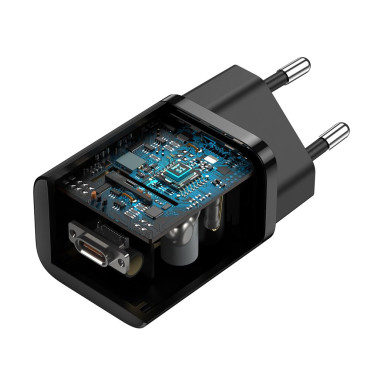 Super Rápido USB-C 25W POWER O carregador de carga rápida - preto