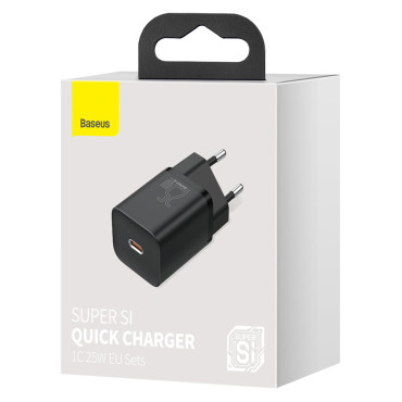 Super Rápido USB-C 25W POWER O carregador de carga rápida - preto