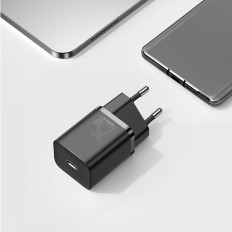 Super Fast USB-C 25W napájení Rychlé nabíječky - černá