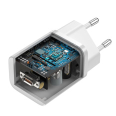 Super Rápido USB-C 25W Energia Carregador de Carga Rápida - Branco