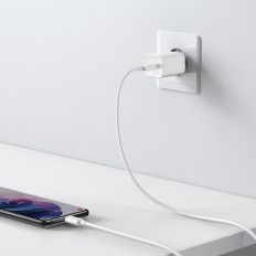 Super Rápido USB-C 25W Energia Carregador de Carga Rápida - Branco