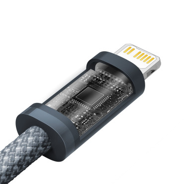 Cabo de cabo para iPhone USB-C - Entrega de energia de relâmpago 20W 2M - cinza