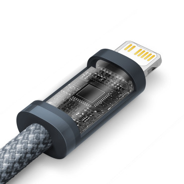 "IPhone USB-C" kabelio kabelis - žaibo maitinimo pristatymas 20W 2m - pilka