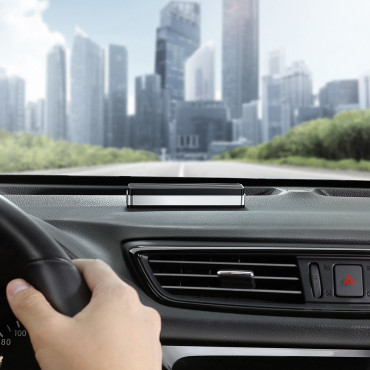 Plaque de stationnement avec la série de boîtes au clair de lune - Numéro de téléphone argent