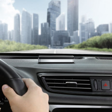 Parkeerplaat met Moonlight Box-serie - Zilveren telefoonnummer