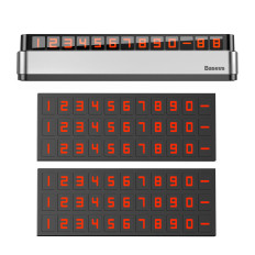 Parking plate with Moonlight Box Series-silver phone number