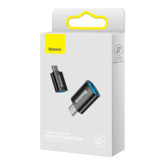 Adapter Adapter Ingentey-serie van USB-C naar USB-A 3.2 GEN 1 - Zwart