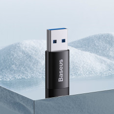 Adapter adapter genijalni seriji iz USB 3.1 OTG na USB-C - crno