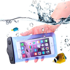 Vattentät väska för telefonväska med armband PVC - Orange