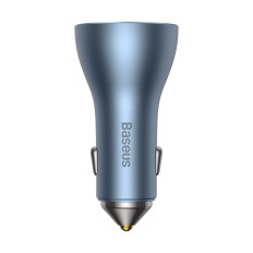 Pro USB-A Carregador de Carro + 2x USB-C 65W QC4.0 - Azul