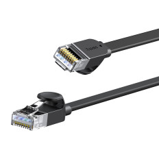 Cavo piatto PATOCT PATCHCORD RJ45 Velocità Six 1000 Mbps 2m - Nero
