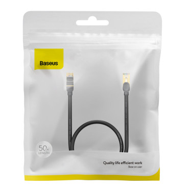 Hitri omrežni kabel patcord RJ45 CAT 7 10Gbps 0.5m - Črna