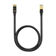 Fast Network Cable Patchcord RJ45 CAT 7 10Gbps 1m - Svart