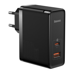Rask Universal Gan5 Pro USB-C / USB 100W Network Charger - Svart