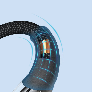 Kabelski kabel s Smart USB-A stikalom - iPhone strele 1.2m - Črna