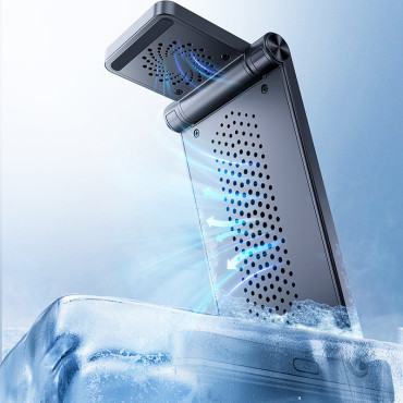 3in1 Induktionsladegerät für iPhone Apple Achtergüter ansehen + Standstand - schwarz