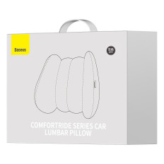 Carro de almofada de carro no assento lombar comfortride - cinza