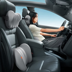 Carro de almofada de carro no assento lombar comfortride - cinza