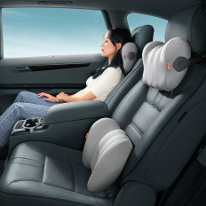 Carro de almofada de carro no assento lombar comfortride - cinza