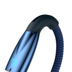 Kabeļu kabelis ātrai uzlādēšanai Glimmer USB-A - USB-C 1M - Zils