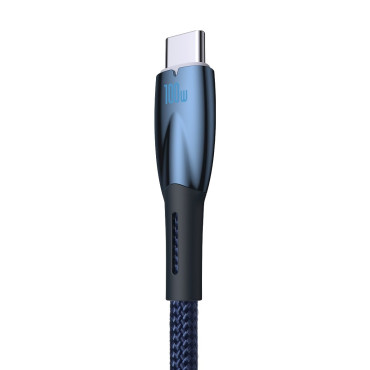 Kabelkabel för snabb laddning Glimmer USB-A - USB-C 1M - Blå