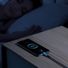 Kabeļu kabelis ātrai uzlādēšanai Glimmer USB-A - USB-C 1M - Zils