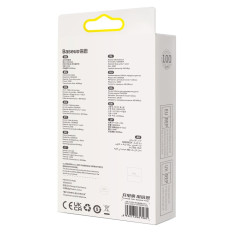 Kabeļu kabelis ātrai uzlādēšanai Glimmer USB-A - USB-C 1M - balts