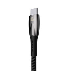 Kábelgyors töltőzsinór glimmer USB-A - USB-C 2M - fekete