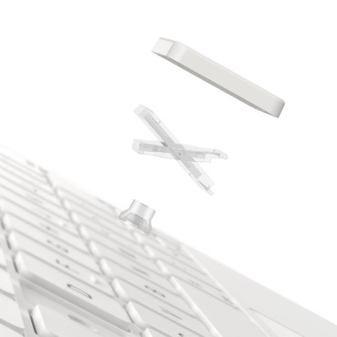 Tastatūra un skārienpaliktnis iPad pro 12.9 '' + magnētiskais korpuss mirdzums - balts