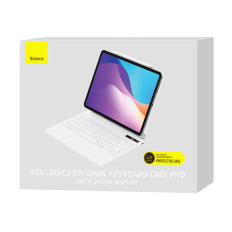 Klávesnica a TouchPad pre iPad Pro 12.9 '' + Magnetický puzdro Brilliance - Biela