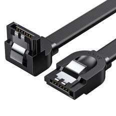 Kabel SATA Vinkelkabel 1.0-3.0 upp till 5GB / s 0.5m - svart