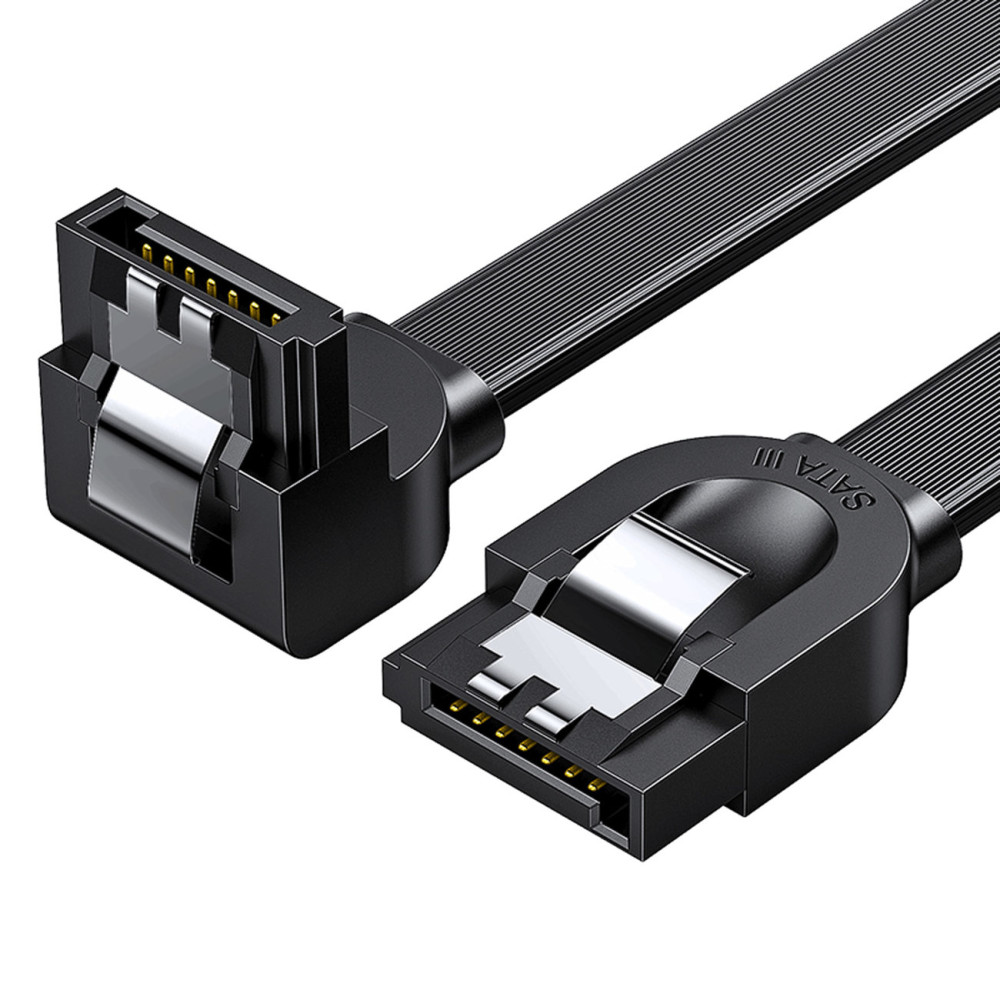 Kabel SATA Vinkelkabel 1.0-3.0 upp till 5GB / s 0.5m - svart